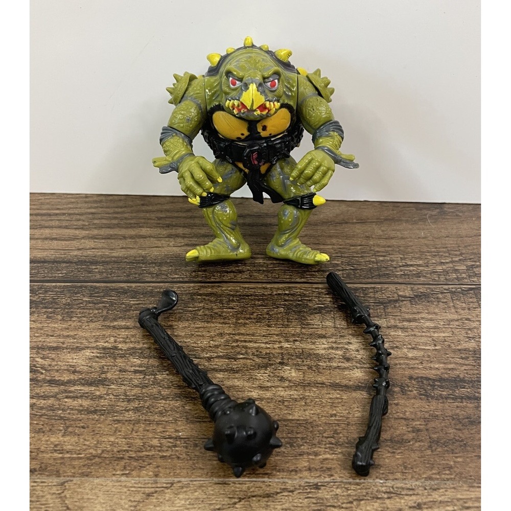 Vintage Teenage Mutant Ninja Turtles Tokka Action Figure TMNT With Weapons